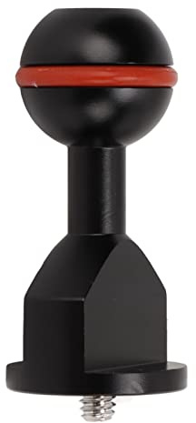 QANYEGN Adattatore a sfera, staffa del giunto a sfera con vite, staffa per immersioni della fotocamera Testa a sfera per strobo, luce video, vassoio per fotocamera subacquea
