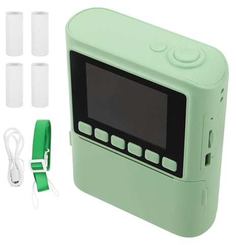 Toddmomy Appareil Photo Instantané Garçon Fille Portable Caméra Thermique Couleur avec Impression Rapide Design Ludique et Facile Utilisation pour Cadeau Anniversaire