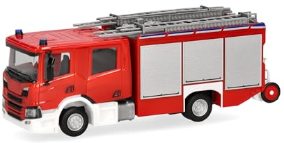 Herpa Maquette Camion Scania CP28 Crewcab véhicule Incendie Feuerwehr, echelle 1/87, Made in Germany, pièce de Collection, Figurine Plastique