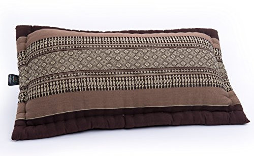 Handelsturm Thaikissen Sofakissen im Thai Design (ca. 60x32cm), fest und formstabi, doppelt Vernähtl, braun-beige