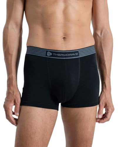 Thermowave Merino Life Unterwäsche Männer - Merino Wolle Boxershorts - Anti Geruch Sport Unterwäsche Männer - 160GSM Dehnbare Herrenunterwäsche Merinowolle