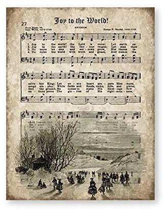 Bilder, Poster, Kunstdrucke Vintage Weihnachtslieder Poster Und Drucke Noten Hymne Alter Antik Grunge Kunst Leinwand Malerei Bild Home Wall Art Decor - 50X70Cm