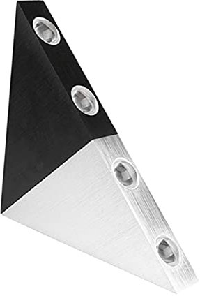 Housoutil 5w Led Wandleuchte Dreieck Edelstahl Farbenwechsel Outdoor Leuchte 235x115mm Energiesparend Für Garten Hof Beleuchtung