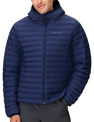 MARMOT Men's Echo Featherless Hoody - Hooded Lightweight Down-Alternative Jacket, Arctic Navy, Small