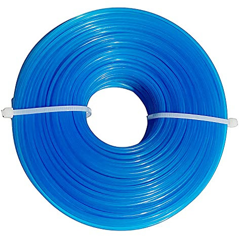 Strimmer Wire 1.6mm x 100m, Strimmer Line for Garden Grass Strimmer Electric Trimmers, Blue Round Nylon Strimmer Spool