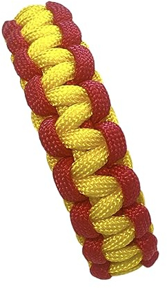 MIBANDERA Bracciale Bandiera Spagna Uomo Donna Bracciale Spagna Corda Intrecciata. Bracciale pelle tessuto Spagna con chiusura., Talla única, Cotone, Nessuna pietra preziosa
