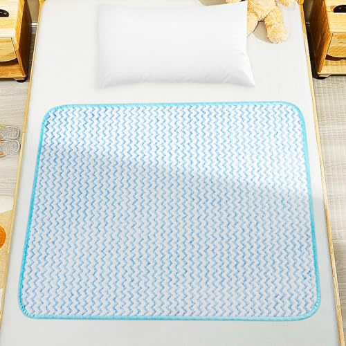 Aolso Almohadillas de cama de entrenamiento para ir al baño, protector de cama para niños, 70 x 90 cm, protector de colchón para mojar la cama, almohadillas de agua, protector de sábanas para niños