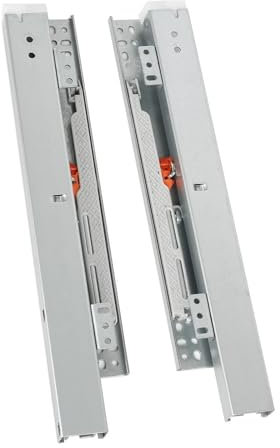 Unterflurführungen Bodenmontage Schubladenschienen,1 Paar Schubladenauszüge Schubkastenauszug Vollauszug, 180 mm Teleskopschienen für Die Bodenmontage (Size : 50cm)