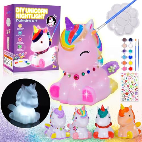 HappyGoLucky Unicorno Kit Pittura Creativo Bambina 3-10 Anni - Lavoretti Creativi Regalo