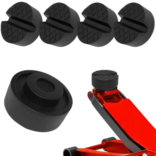 Wagenheber Gummiauflage, 4 Stück Universelle Gummipuffer, Gummipuffer Stempelwagenheber, für Wagenheber und Hebebühnen Rangierwagenheber, Bruchsicher 3t