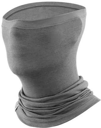 ROCKBROS Cagoule Demi-Masque Mérinos-Lyocell, Tour de Cou Respirant et Extensible, Cache-Cou Moto Ski Vélo, Multifonction pour Homme & Femme