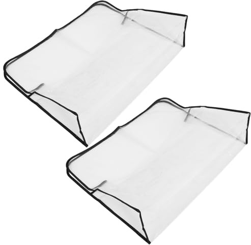 SHINEOFI Copri Schienale per Sedia da Salone, 2 Pezzi, Pvc Trasparente, Facile da Installare, per Salone di Parrucchiere