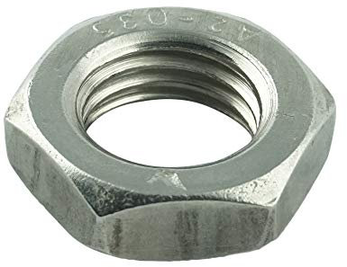 Eisenwaren2000 | Écrous hexagonaux M12 (10 pièces) - Écrou bas DIN 439 - ISO 4035 - Acier inoxydable A2 V2A