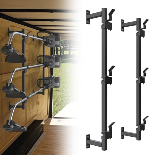 MELIPRON Weed Eater Rack for Enclosed Trailer, Landscape Trimmer Rack for for Lawn Equipment, Weed Wack Holder for Yard Lawn Tools Equipment