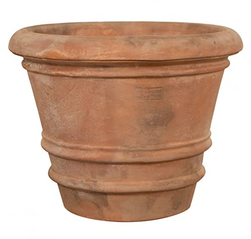 Biscottini Terrakotta töpfe 50x50x40 cm | Pflanzentopf Gross Made in Italy | Terracotta blumentopf groß | Terracotta Topf für den Garten