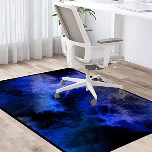 PLMM Bürostuhlunterlage Bodenschutzmatte Bürostuhl Teppichschoner Gaming Fußboden-Matte rutschhemmend Bodenschutz für Parkett,Laminat,Hartböden und Teppichboden 100x140cm