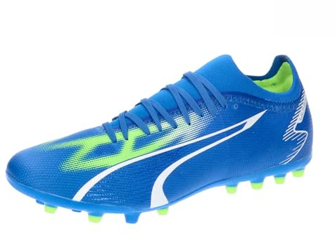 PUMA Herren Match Mg Fussballschuh, Ultra Blue, White, Pro, Grün, 42 EU