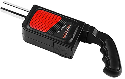 Asudaro Tragbare Elektrisches Grillgebläse Picknick im Freien Camping-Kochgeräte BBQ Gebläse Grillgebläse Handheld BBQ Ventilator Grillventilator für Camping-Picknick-Grillen im Freien Pistolengebläse