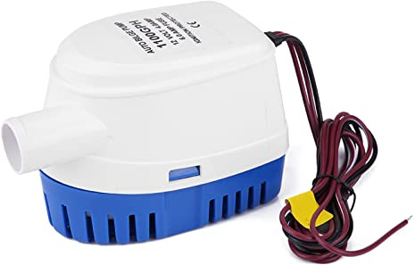 Bomba de sentina automática de 12 V, 1100 GPH, bomba de achique, bomba sumergible eléctrica, bomba de agua, pequeña bomba de líquido, aguas residuales, bomba de agua de lechuga para barcos, estanques
