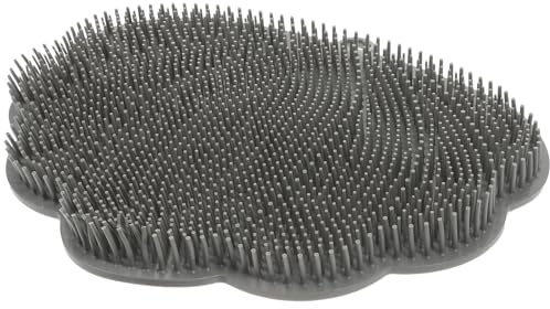 POPETPOP Fregador de Ducha de Tpe para Baño Almohadilla Antideslizante Montado Pared con Ventosas Potentes para Limpieza Profunda de Espalda y Pies