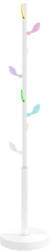 vidaXL Garderobenständer Weiß 172 cm Pulverbeschichtetes Eisen
