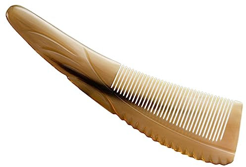 MAGICLULU Ochsenhornkamm Entwirrungskamm Aus Horn Kopfhautmassagekamm Rinderhornkamm Für Frauen Und Männer Langlebig Und Praktisch