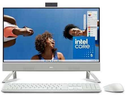 Dell Inspiron 24 5430 All in One Desktop 23,8 Zoll, Prozessor Intel Core i5 – 1334U, Grafik Intel, 8 GB RAM, 512 GB SSD, Intel Killer Wi-Fi 6E, Windows 11 Home, kabellose Tastatur und Maus QWERTY