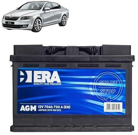Batteria 70Ah A.G.M. per Skoda Octavia III 1.0 1.2 1.4 1.5 2.0 TSI benzina 2012-2021