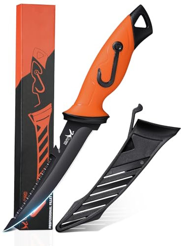 Golden Bird Outdoor Messer Survival Messer mit Säge Jagdmesser Feststehende Klinge mit Scheide, Gürtelmesser Outdoormesser für Camping Angel Wandern