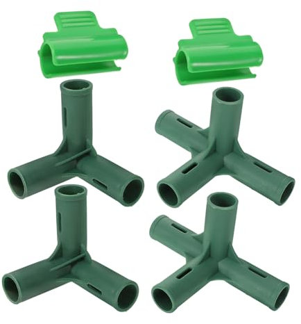 NULYLU 1satz Gewächshausverbindungsset Wege Wege Adapter Aus Kunststoff Robuste Für Gartenbau Landwirtschaft Vielseitige Verbindungslösungen Für Gewächshäuser Inklusive