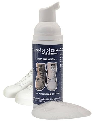 No – Simple Clean 2.0 skum sneakers rengöringsmedel – för snabb och effektiv rengöring av alla skotyper – skobehållaren för strålande resultat, 50 ml sneakerrengörare rengöringsskum