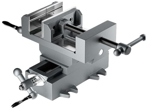 Prensa de taladro industrial X-Y resistente de 7,6 cm, montaje en banco para fresadora de carpintería