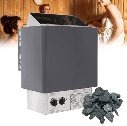 Estufa de Sauna eléctrica, Horno de Vapor, Equipo de sudoración para Sauna, cámara de Vapor para baño, Equipo de SPA, Accesorio para Sala de Sauna(4.5KW/380V)
