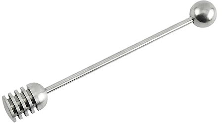 COLLBATH Professional Honey Sticks Stainless Steel Jam Stir Wands Honey Dippers Can Accessories