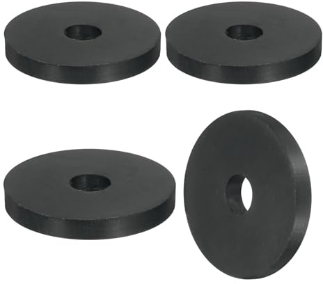 QUARKZMAN 4Pcs Espaciadores De Goma Gruesos, 2 Pulgadas De Diámetro Exterior x 1/2 Pulgada De Diámetro Interior x 1/4 Pulgada De Grosor, Arandelas Planas Maquinaria Industrial Y Hogar