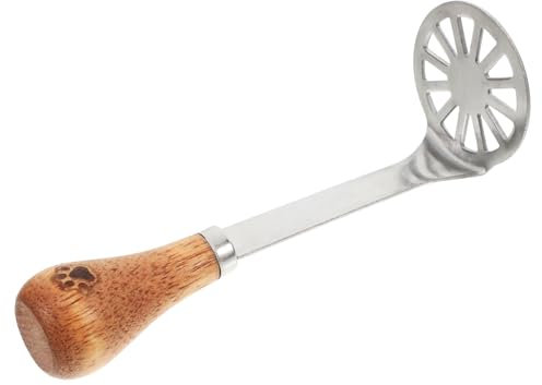 Alipis Kartoffelstampfer Mit Holzgriff Zum Zerstampfen Von Kartoffeln Gemüse Und Obst Edelstahl Stampfer Für Püree Und Babynahrung Kochen Und Backen Werkzeug
