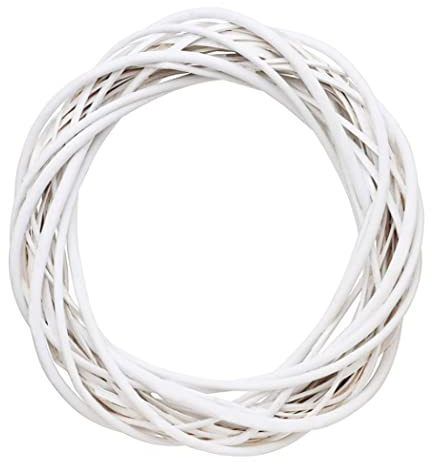 Decorazioni in ghirlanda di vimini natalizi rattan anello di vite cerchio floreale ornamenti naturali da 20 cm Accessori artigianali