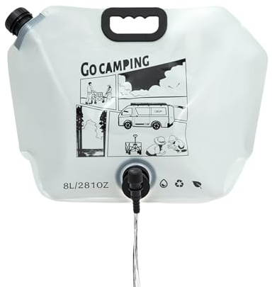 Wassersäcke für Camping - Faltbarer Krug mit Auslauf, großer 8 Liter Trinktankbeutel auslaufsicher für Wandern, Jagd, Bergsteigen, Fahrrad, Wandern, Reiten