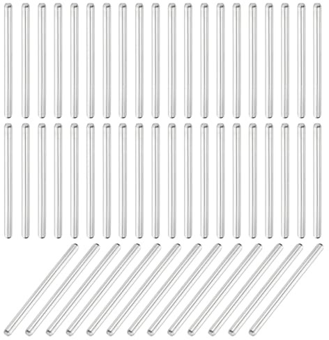 QUARKZMAN 110pz 2mm x 30mm, Cilindrica Perno in 304 Acciaio Inox, Spina Centraggio, Perno di Supporto in Metallo, Perni per Produzione Meccanica Industria Installazione Mobili, Argento