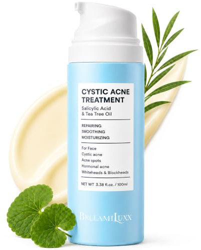 BellamiLuxx Cystic Acne Akne Creme fürs Gesicht: Pflege bei zystischer Akne, hormoneller Akne