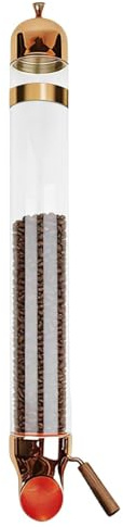 Dispensador de pared con salida ajustable para exhibición de productos secos