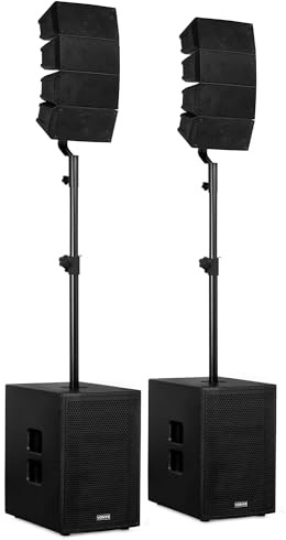 Vonyx VX922 - Altavoz Activo Bluetooth USB 12 1600W Color Negro
