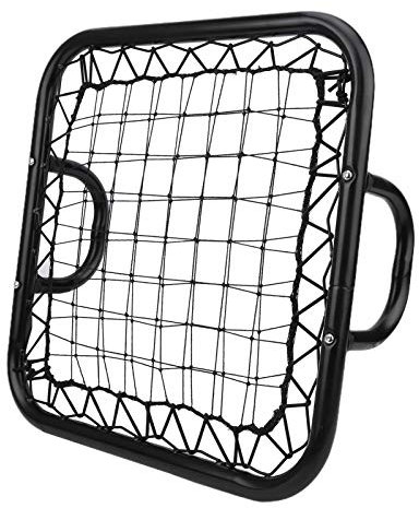 EVTSCAN Soccer Rebounder, Multi-Sport-Trainer mit einstellbarem Winkel, Handheld Springback Net Fußballtür Schwarz für Fußballtraining im Fußballtraining