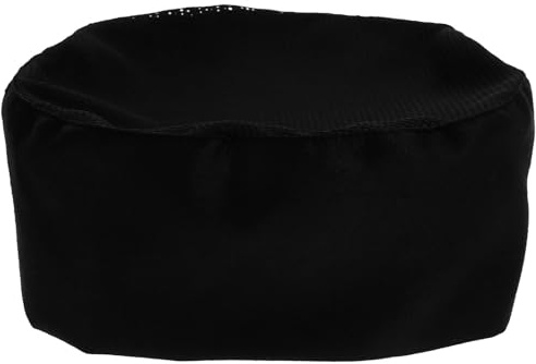 TOPBATHY Foxnovo KochmüTze Schwarz Verstellbar Mit Atmungsaktivem Mesh Oberteil, Hautfreundlich, Maschinenwaschbar, EinheitsgrößE FüR Erwachsene