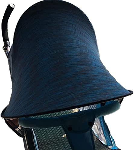 Universel Pare-Soleil pour Poussette Bébé Couverture Auvent de Poussette Protection Solaire Pliable Housse de Soleil Landau Imperméable Coupe-vent Ombrelle Capote de Poussette UPF50+ Anti-UV