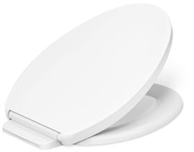KOHLER K-26801-0 Impro ReadyLatch Quiet Close Elongated Toilet Seat, White Toilet Seat, Grip-Tight Bumpers, New Home Essentials, Slam Prevention