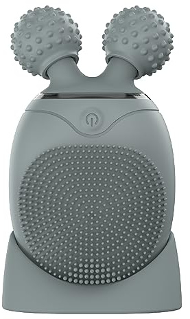 KOAPro Facial Cleansing Brush Exfoliating Face Scrubber for Women and Men, Waterproof Face Brush Cleanser, 3-in-1 Rechargeable Electric Facial Massager Tool, Reusable Sonic Silicone Scrubber