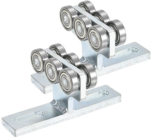 PATIKIL 2 Pack Elektrische Hebebühne mit 6 Räder Rolle Strebenwagen Trägerwagen Montage zur Verwendung mit 1-5/8 Breit und All 1-5/8 Höhere Strebenkanäle Legierung Stahl