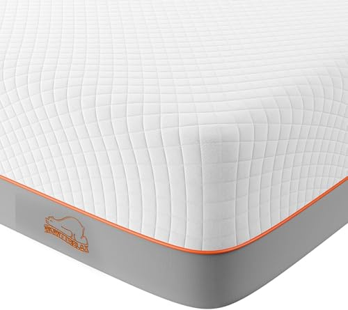 wowttrelax Memoryschaum-Matratze, 120 cm, kleine Doppelmatratze, mittelfest, weich, hautfreundlich, langlebig, atmungsaktiv, Komfort-Schlaf, Unterstützung für Rückenschmerzen (120 x 190 x 20 cm)