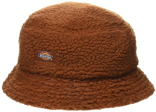Dickies Red Chute-Cappello da Pescatore in Pile Falda Larga, Marrone, Taglia Unica Uomo